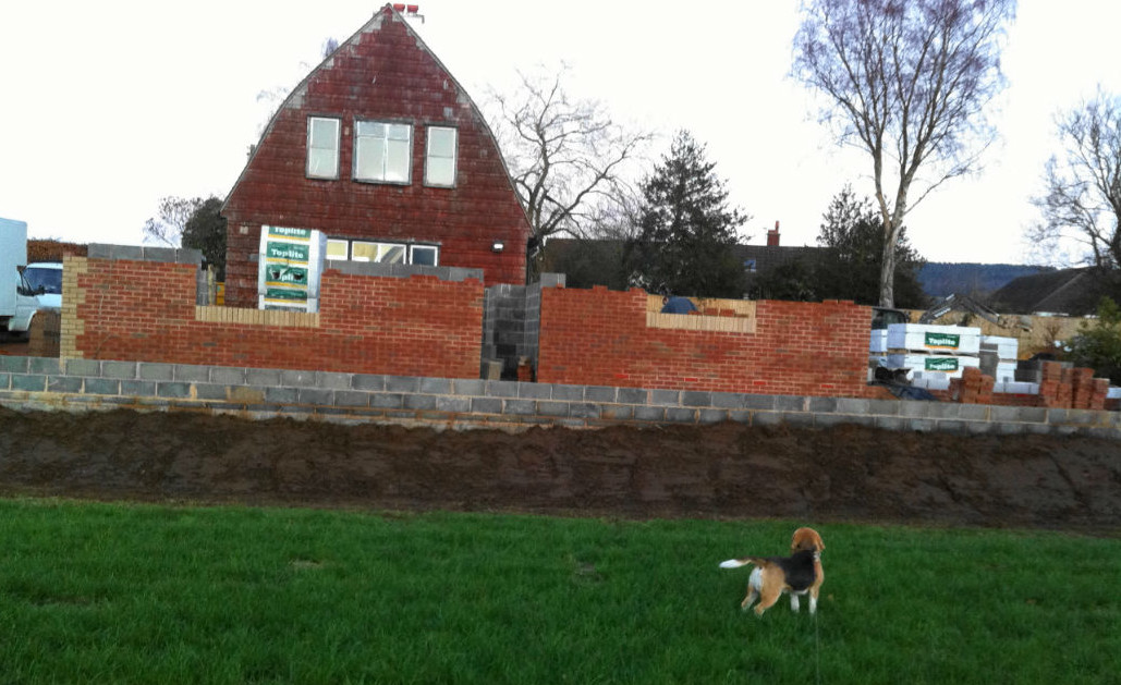 Brickwork first floor